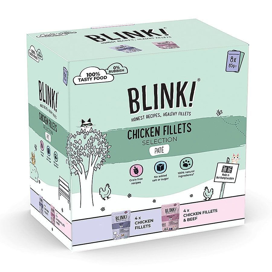 Blink! Adult Cat Wet Food Chicken Pate Selection