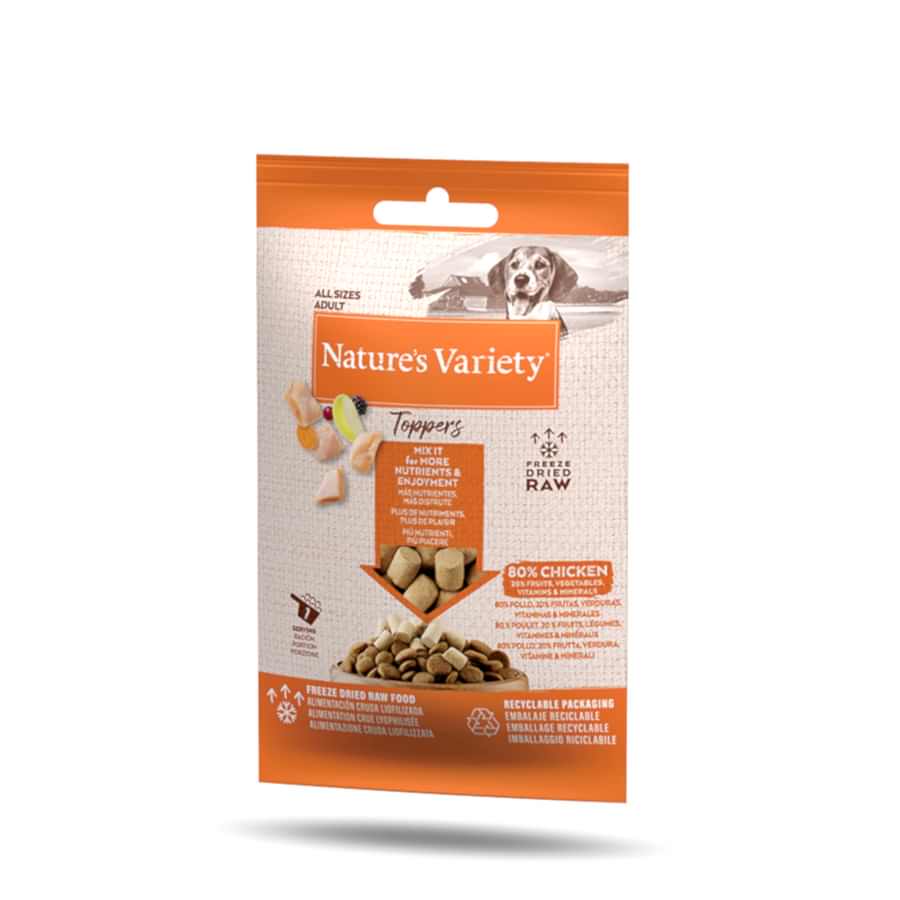 Natures Variety Freeze Dried Dog Food Toppers Chicken