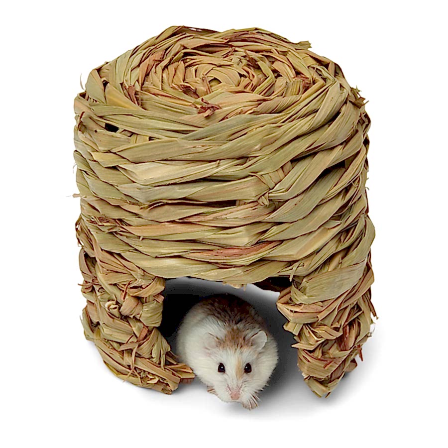 Pets at Home Small Animal Hide & Squeak Seagrass Hut