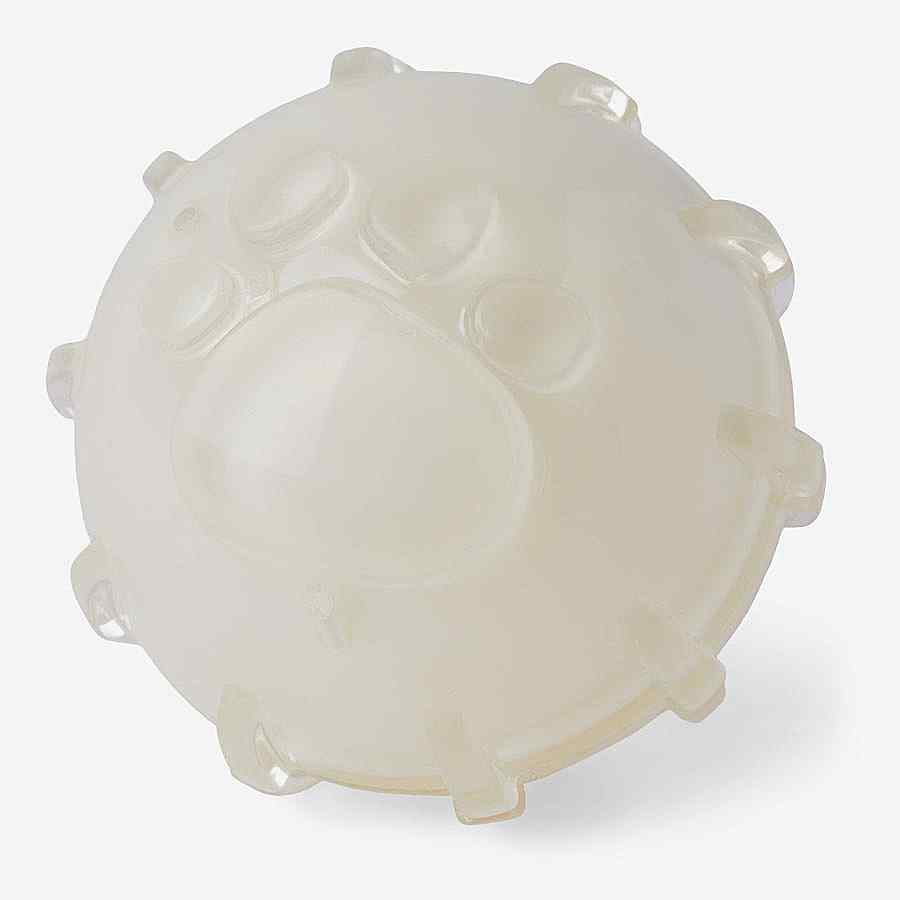 Pets at Home Paw Print Glow Ball Dog Toy