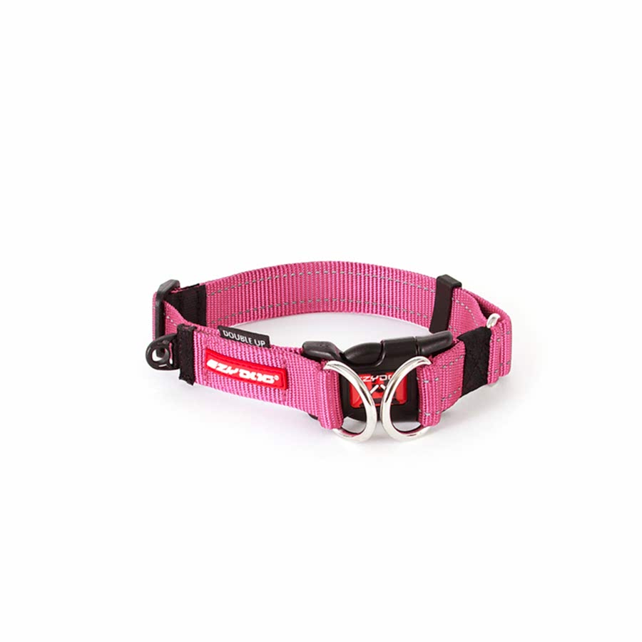 EzyDog Double Up Dog Collar Pink