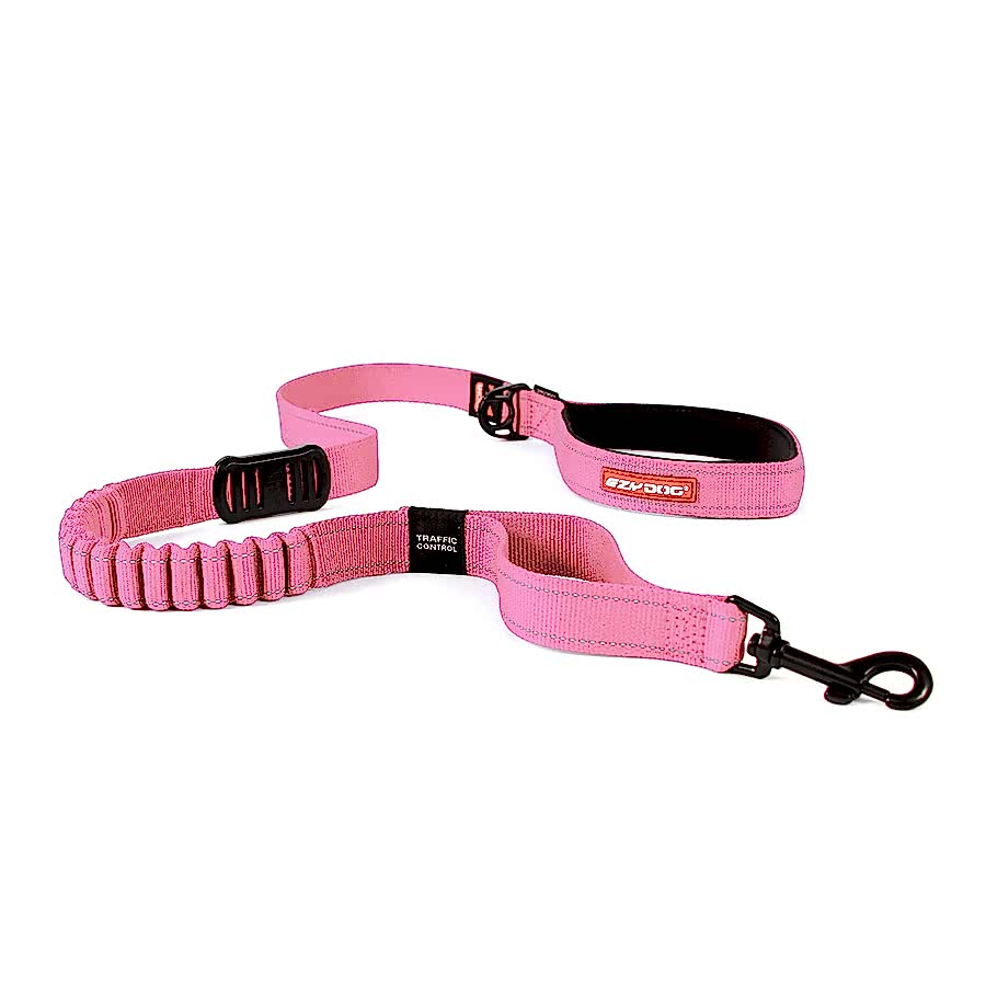 EzyDog Zero Shock Dog Lead Pink 48"