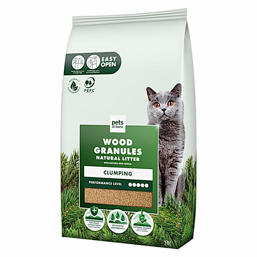 Pets at Home Pine Aroma Wood Granules Cat Litter