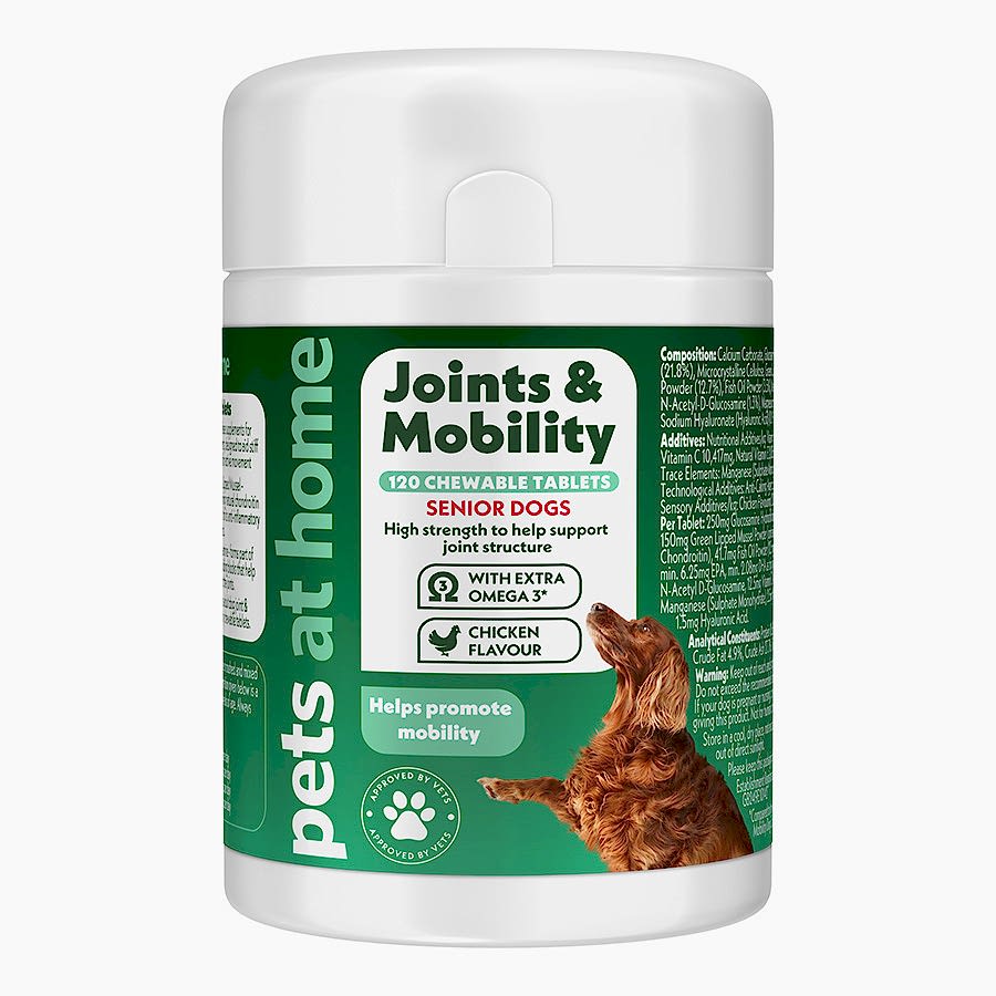 Pets at Home Senior Dogs Joint & Mobility Chewable Tablets