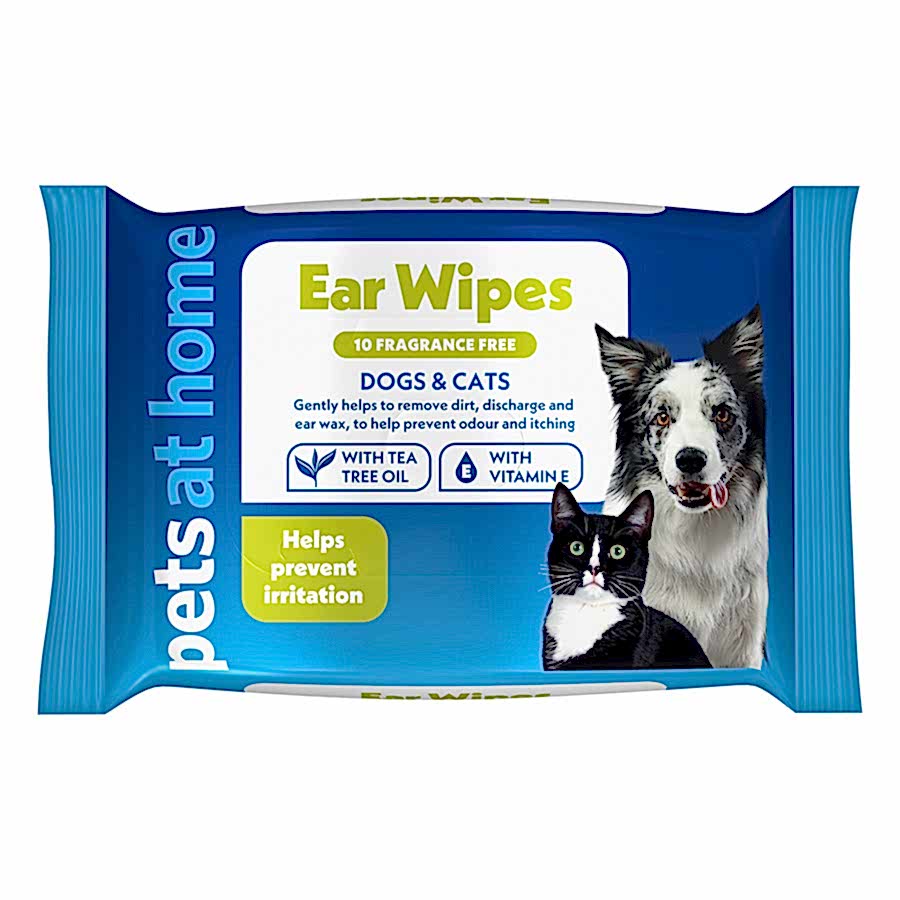 Pets at Home Ear Wipes for Dogs & Cats