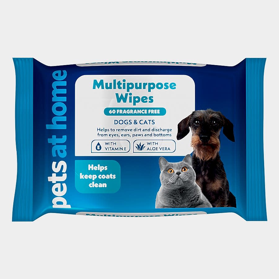 Pets at Home Multipurpose Wipes for Dogs & Cats