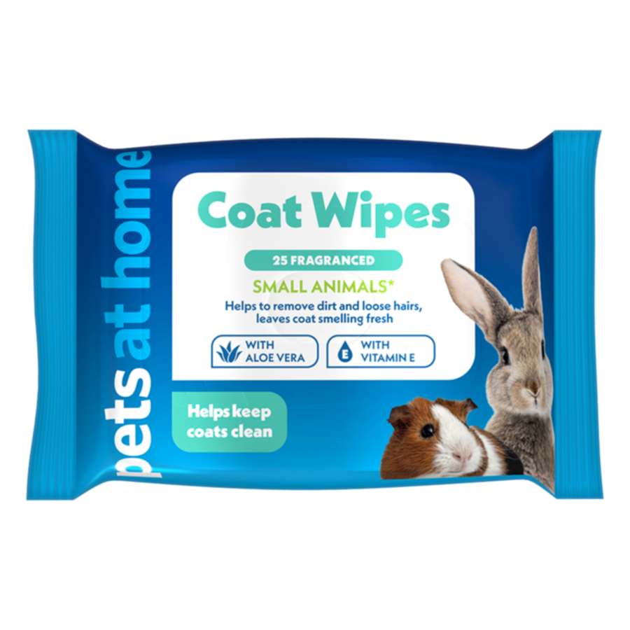 Pets at Home Small Animal Coat Wipes