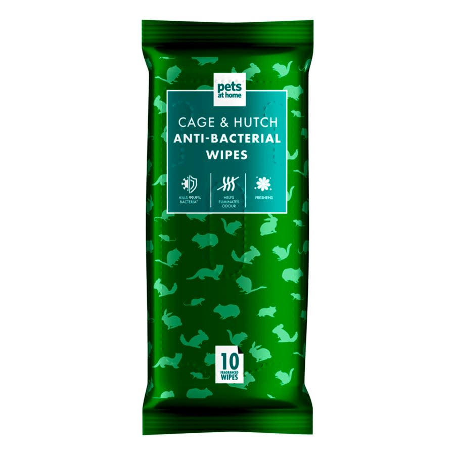 Pets at Home Cage & Hutch Anti-Bacterial Wipes