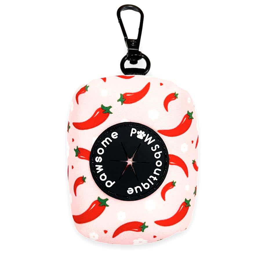 Pawsome Paws Boutique Poo Bag Holder Dog Chili