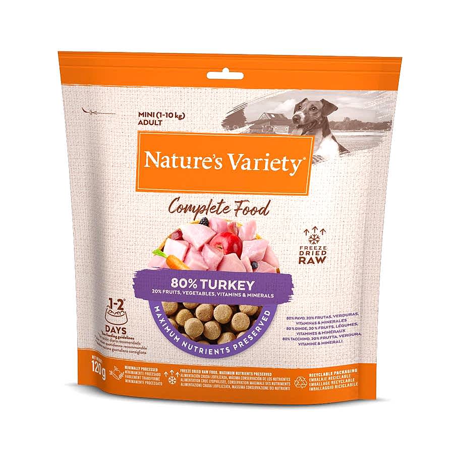 Natures Variety Mini Complete Freeze Dried Adult Dog Food Turkey