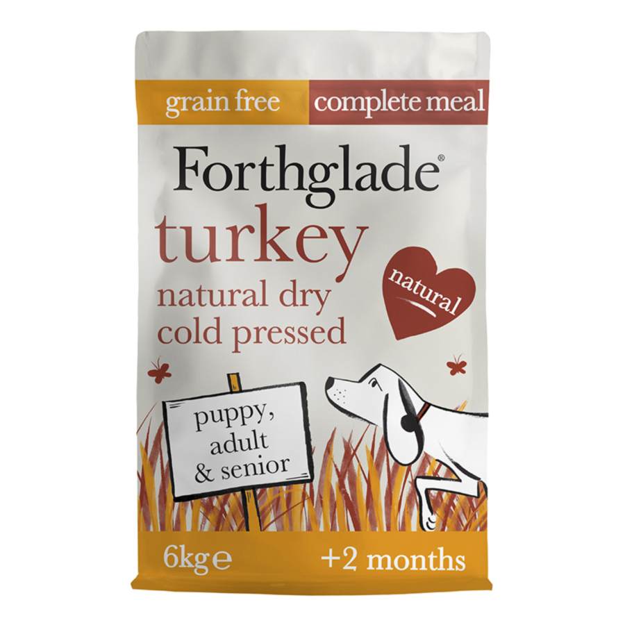 Forthglade Grain Free Cold Press Adult Dry Dog Food Turkey