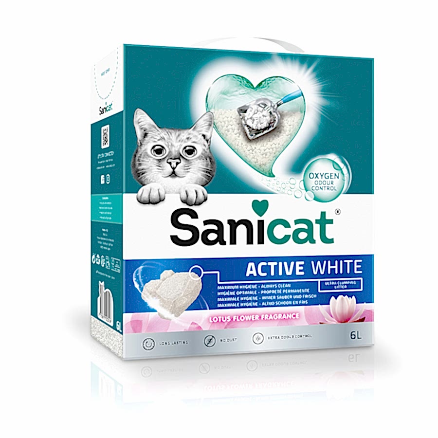 Sanicat Active White Lotus Flower Scented Clumping Cat Litter