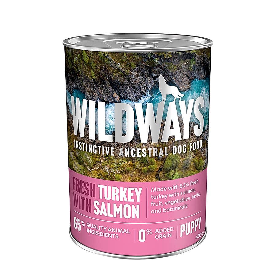 Wildways Wet Puppy Food Fresh Turkey with Salmon & Vegetables