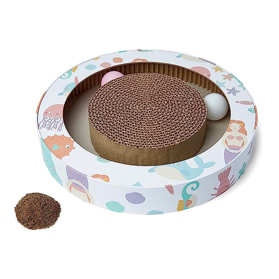 Baby Bea Cardboard Play and Scratch Kitten Toy