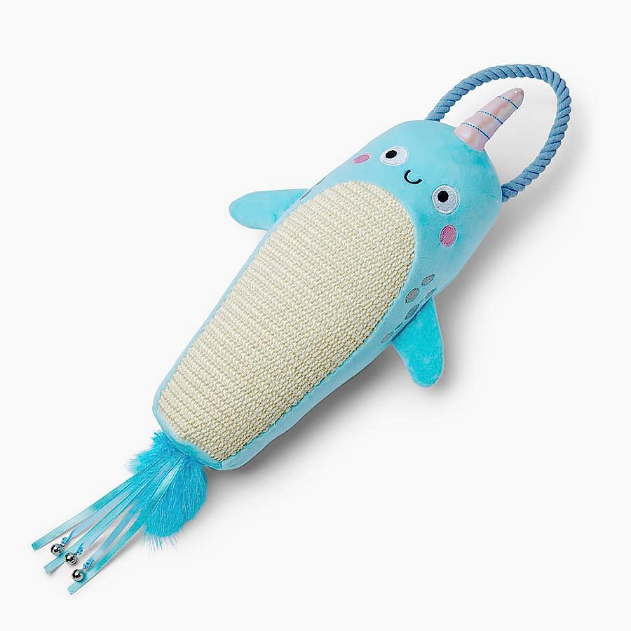 Pets at Home Kitten Hanging Narwhal Scratcher