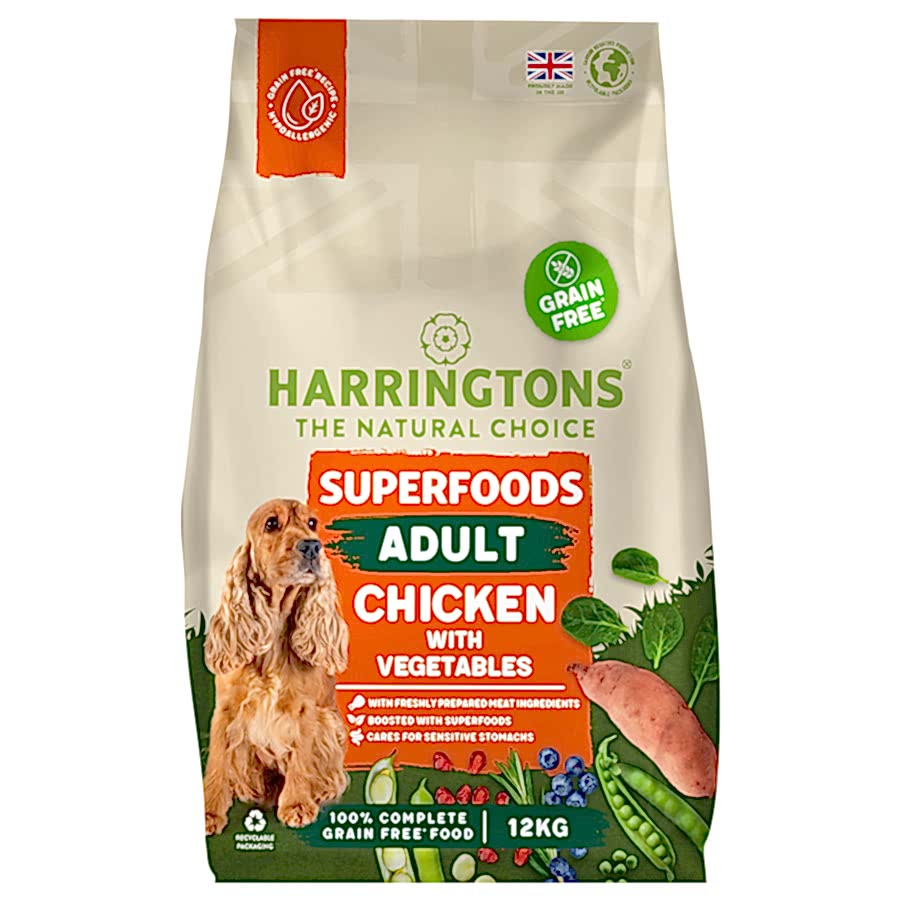 Harringtons Grain Free Superfoods Adult Dry Dog Food Chicken