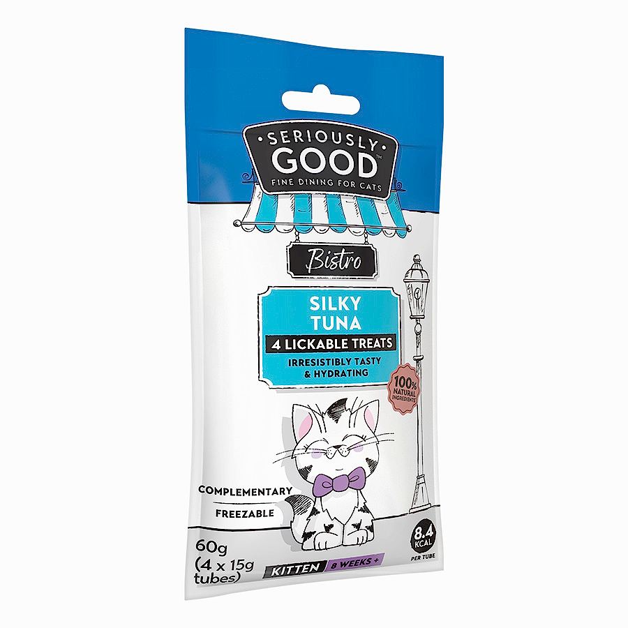 Seriously Good Bistro Silky Tuna Lickable Kitten Treats x 4