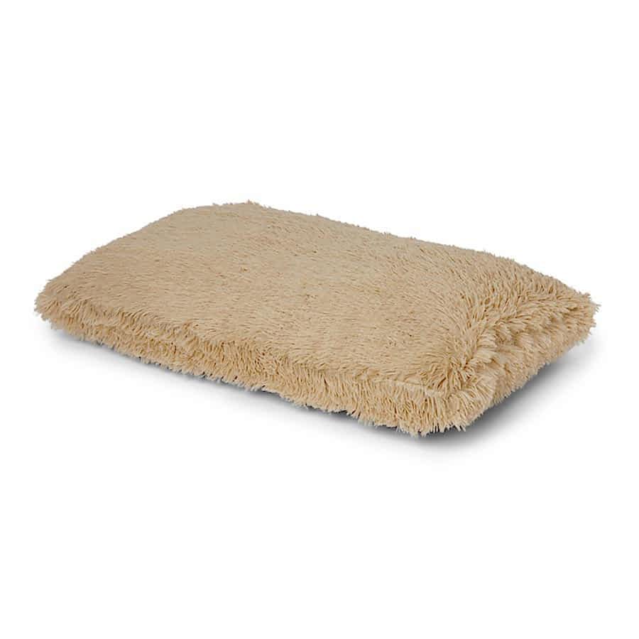 Pets at Home Long Pile Plush Dog Mattress Oatmeal Medium