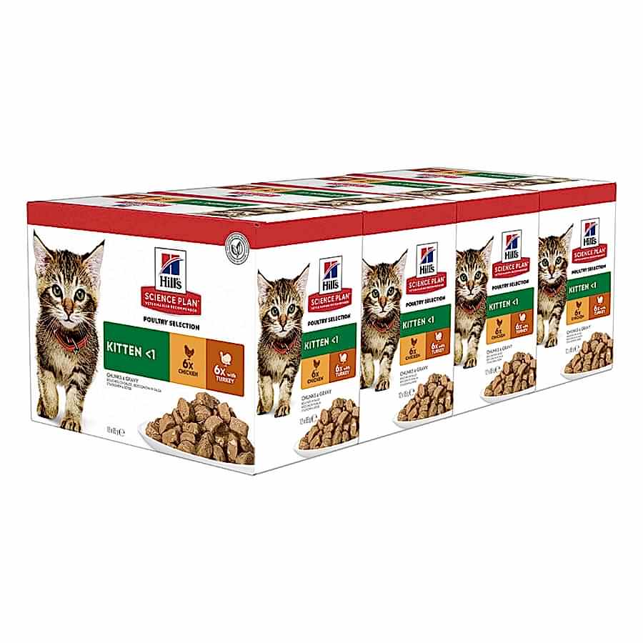 Hill's Science Plan Kitten Wet Cat Food Chicken & Turkey