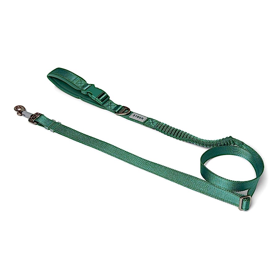 Noble Durable Ultra Soft Bungee Dog Lead Green