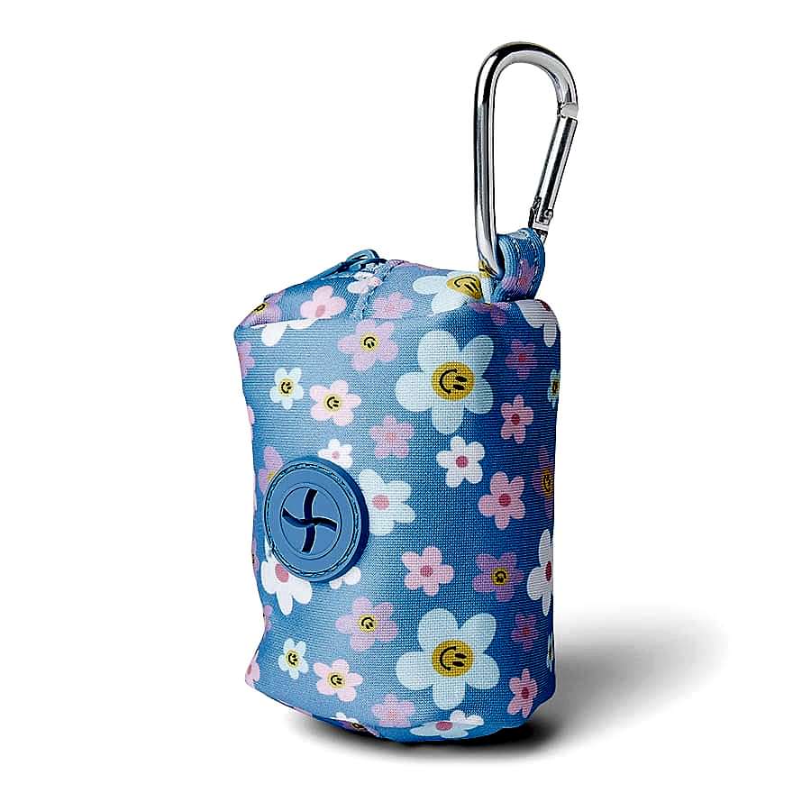 Pets at Home Floral Dog Poop Bag Dispenser Blue