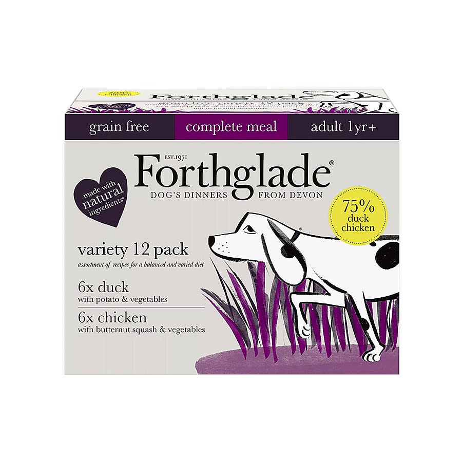 Forthglade Complete Duo Variety Wet Adult Dog Food Duck & Chicken