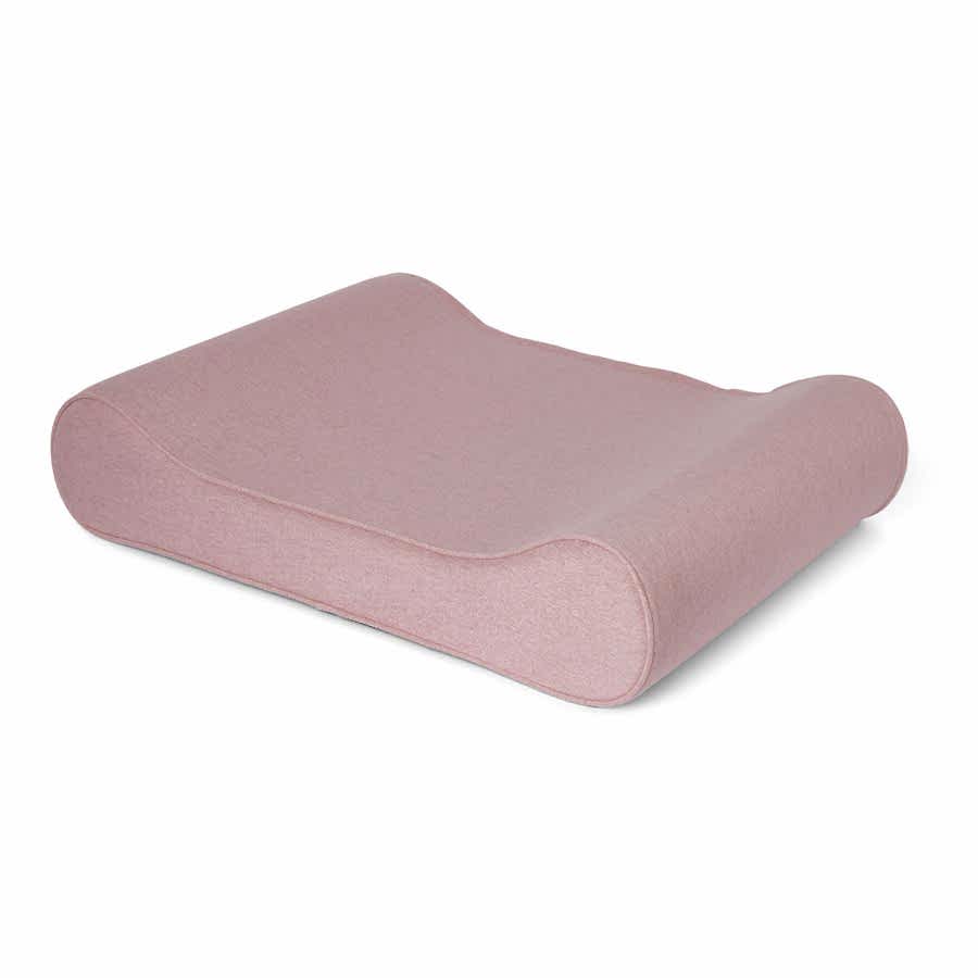 Noble Chenille Curved Dog Mattress Pink Medium