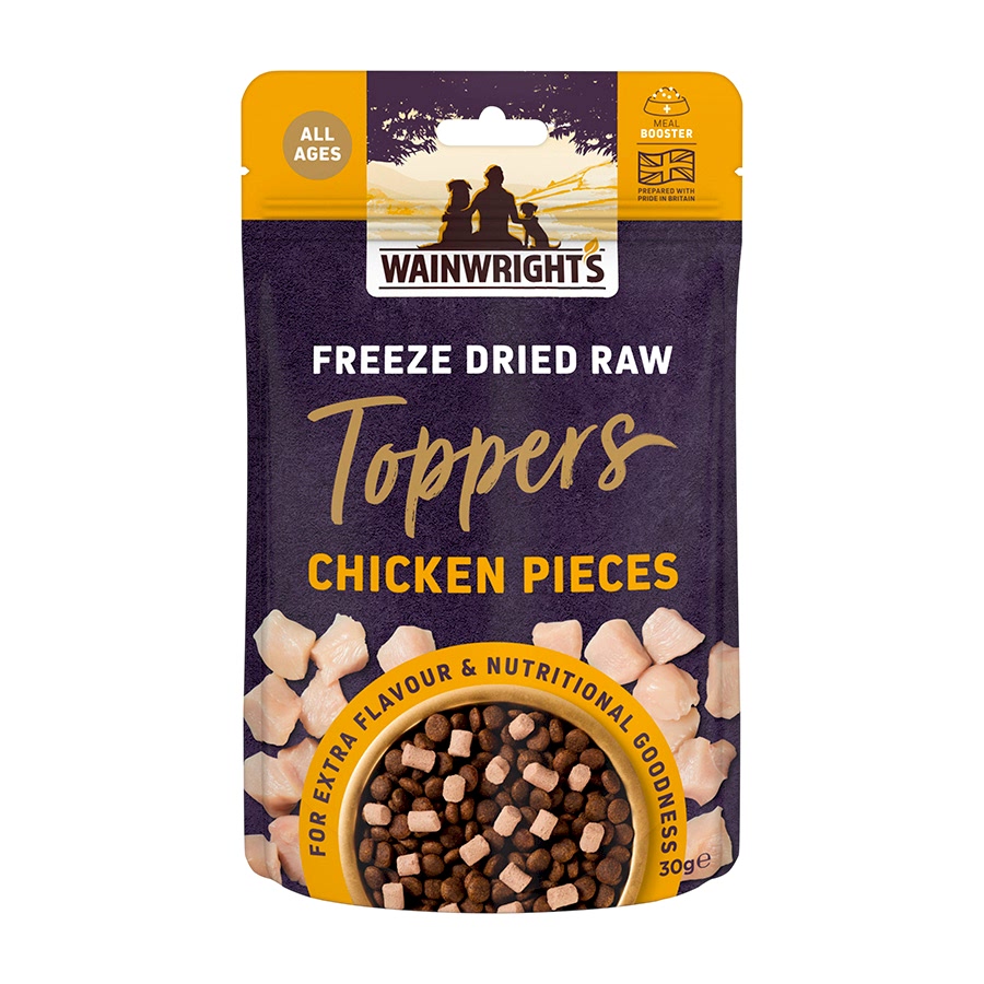 Wainwright's Freeze Dried Raw Dog Food Toppers Chicken Pieces