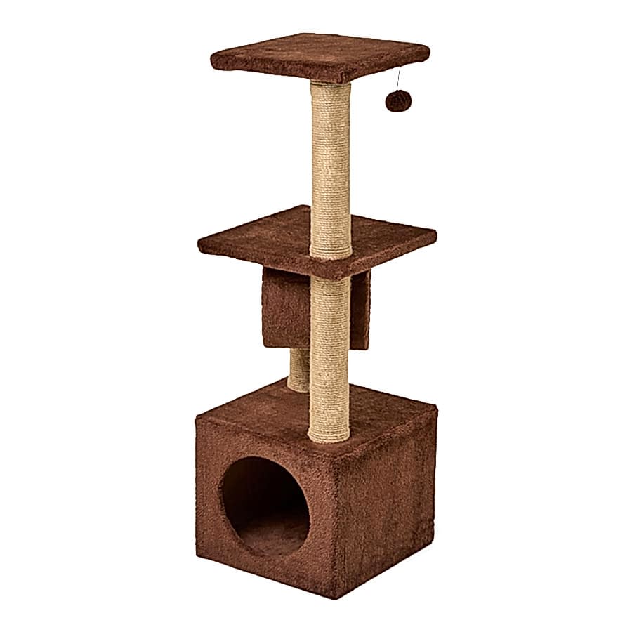 Pets at Home Nala Climb And Hide Cat Tower Brown