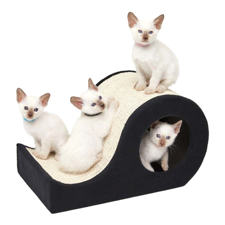 Pets at Home Somers Scratch & Slide Cat Tower Brown