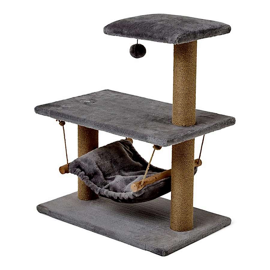 Pets at Home Gizmo Hammock Cat Tower Grey