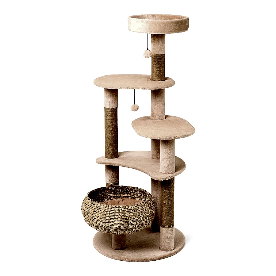 Pets at Home Felix Multi Level Cat Nap Tower Natural