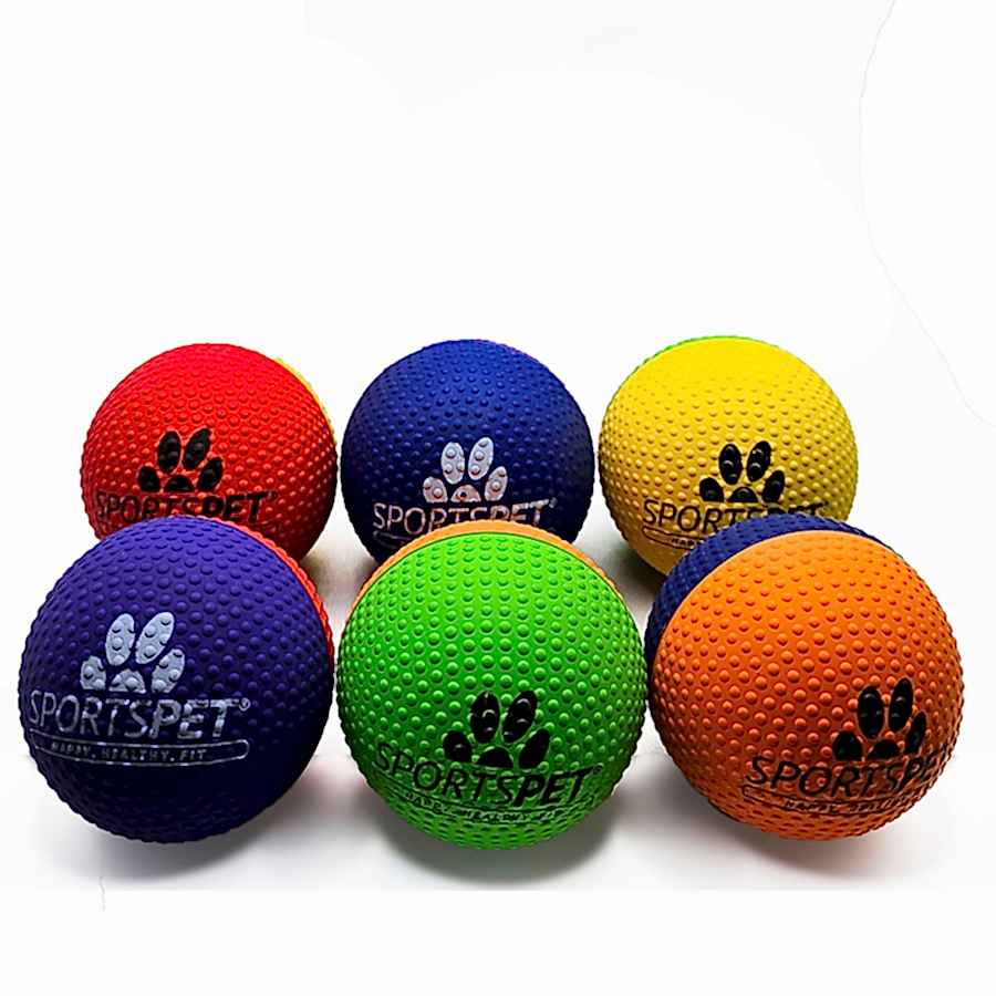 SportsPet High Bounce Dimple Edition Rubber Dog Ball Toy