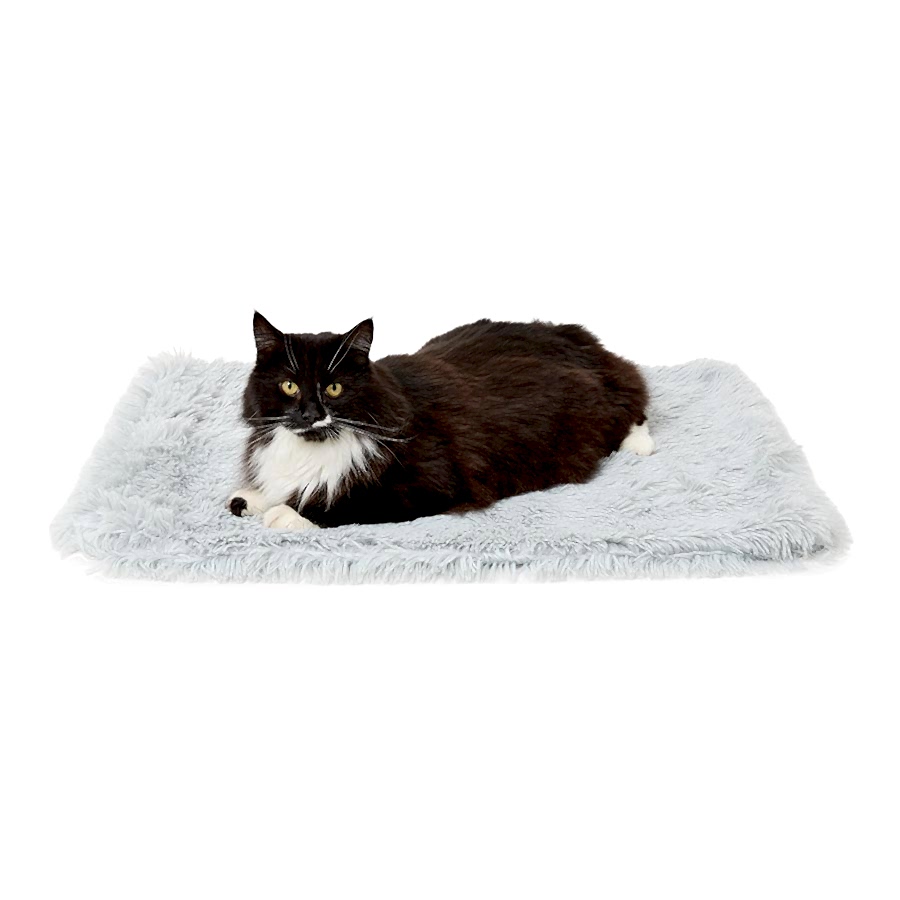 Pets at Home Long Pile Cat Blanket Grey