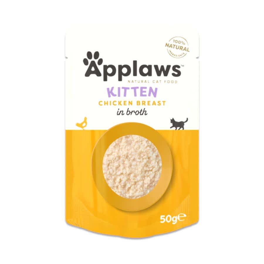 Applaws Natural Wet Kitten Food Chicken Breast in Broth 50g