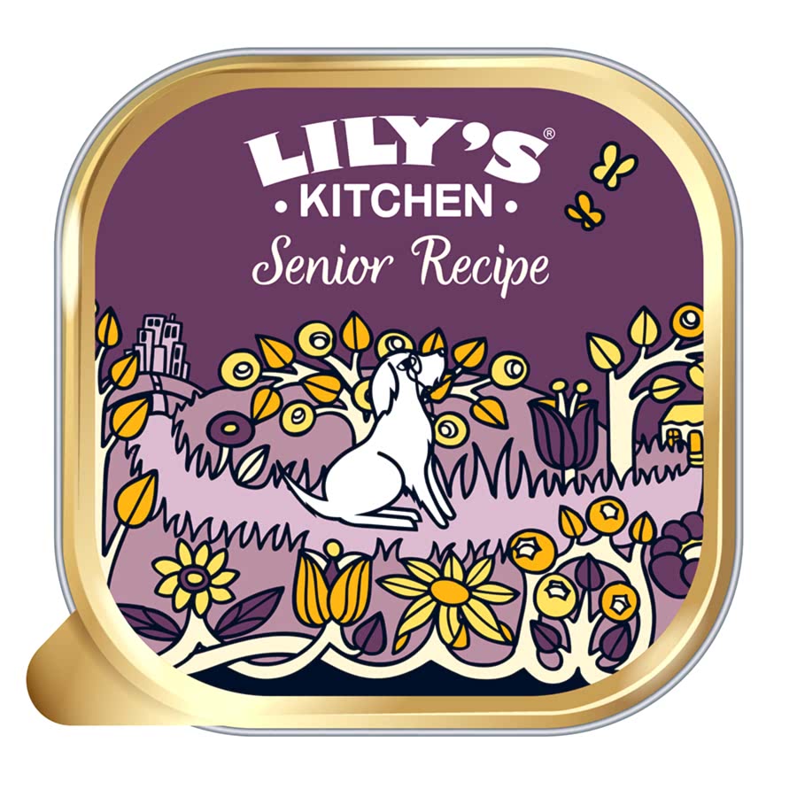 Lily's Kitchen Senior Recipe Wet Adult Dog Food with Turkey Tray