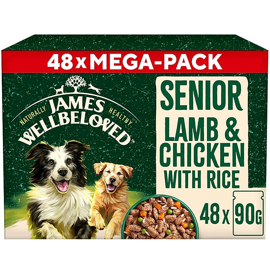 James Wellbeloved Senior Wet Dog Food in Gravy Mixed Pack 48 Pouches