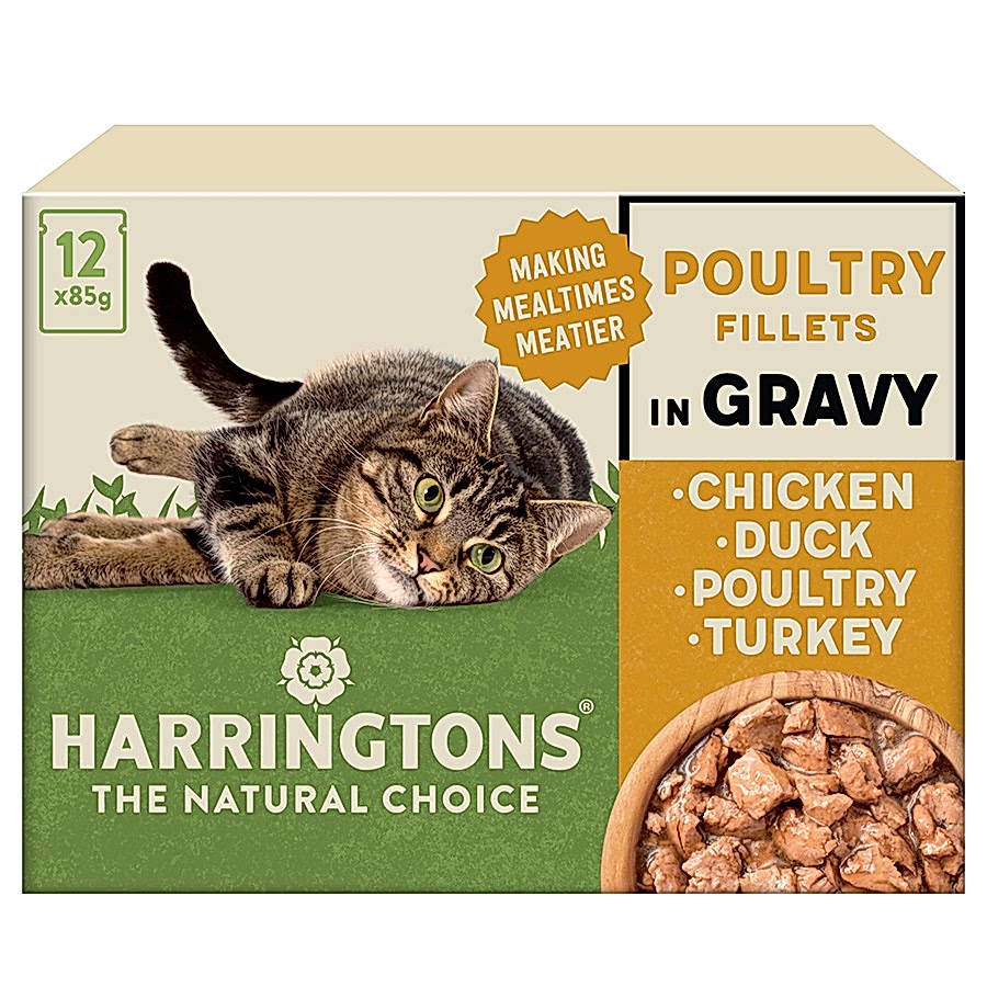 Harringtons Wet Adult Cat Food Poultry In Gravy 12 Pouches