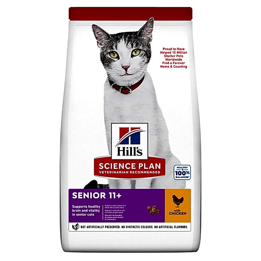 Hill's Science Plan Dry Senior Cat Food Chicken Flavour