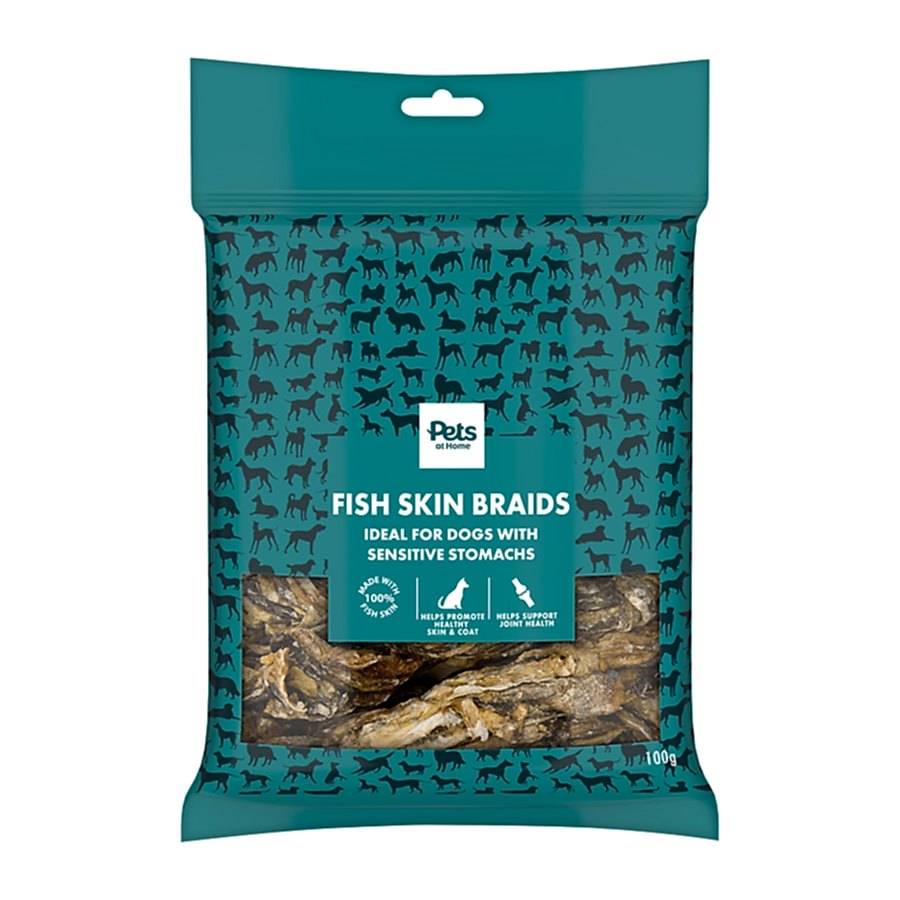 Pets at Home Fish Skin Braids Dog Treats