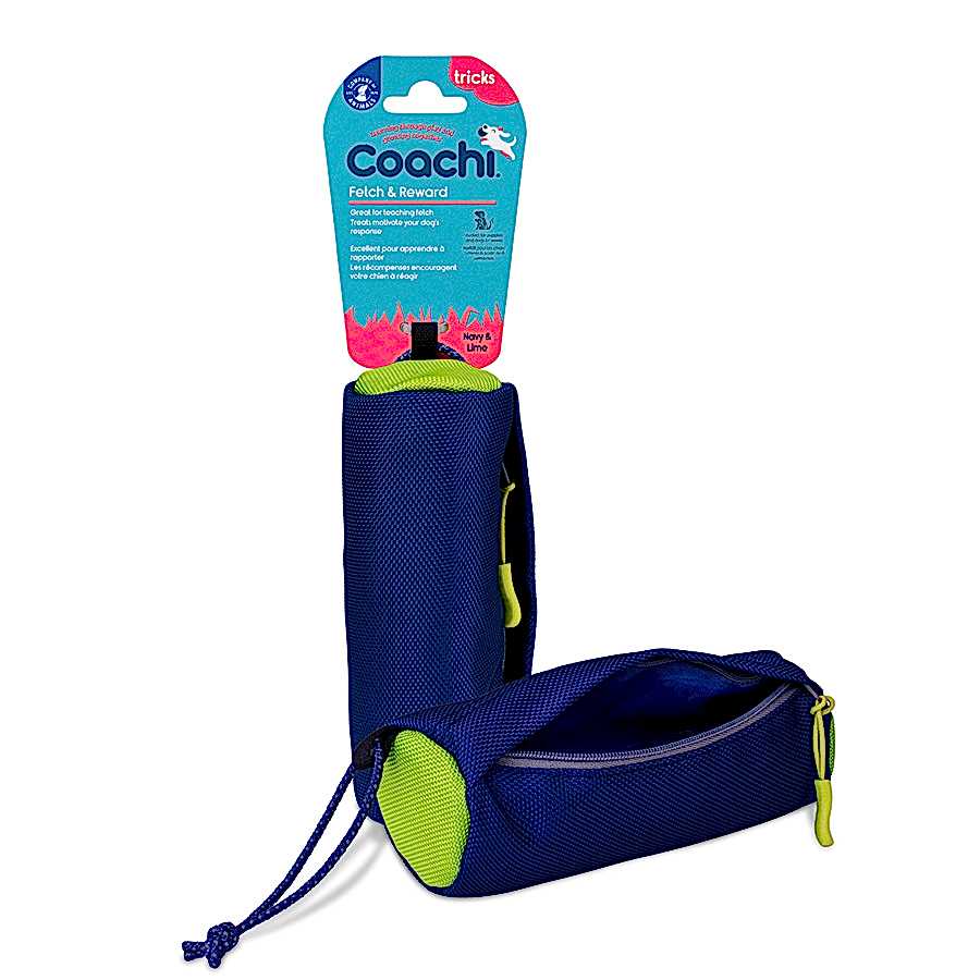 Coachi Fetch & Reward Dog Toy Navy