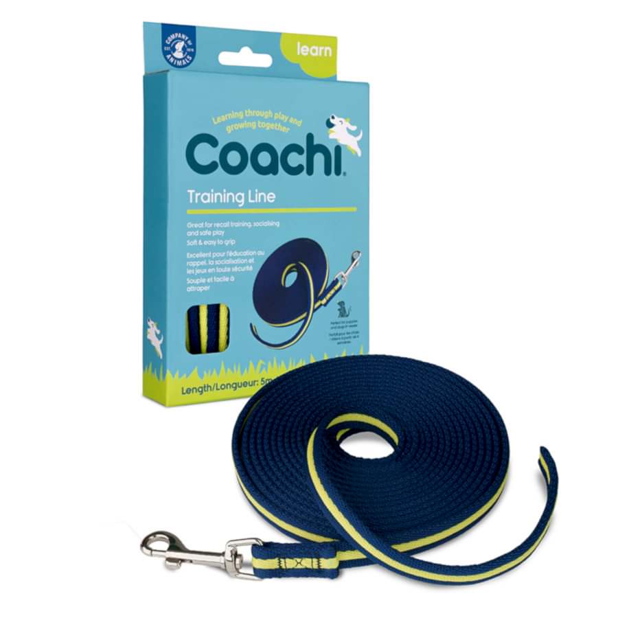 Coachi Dog Training Line Navy & Lime 5m