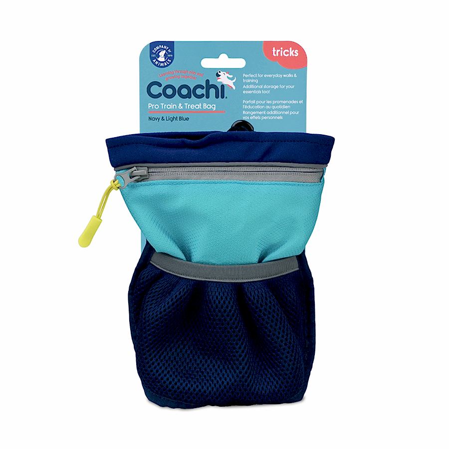 Coachi Dog Pro Train & Treat Bag Navy & Light Blue