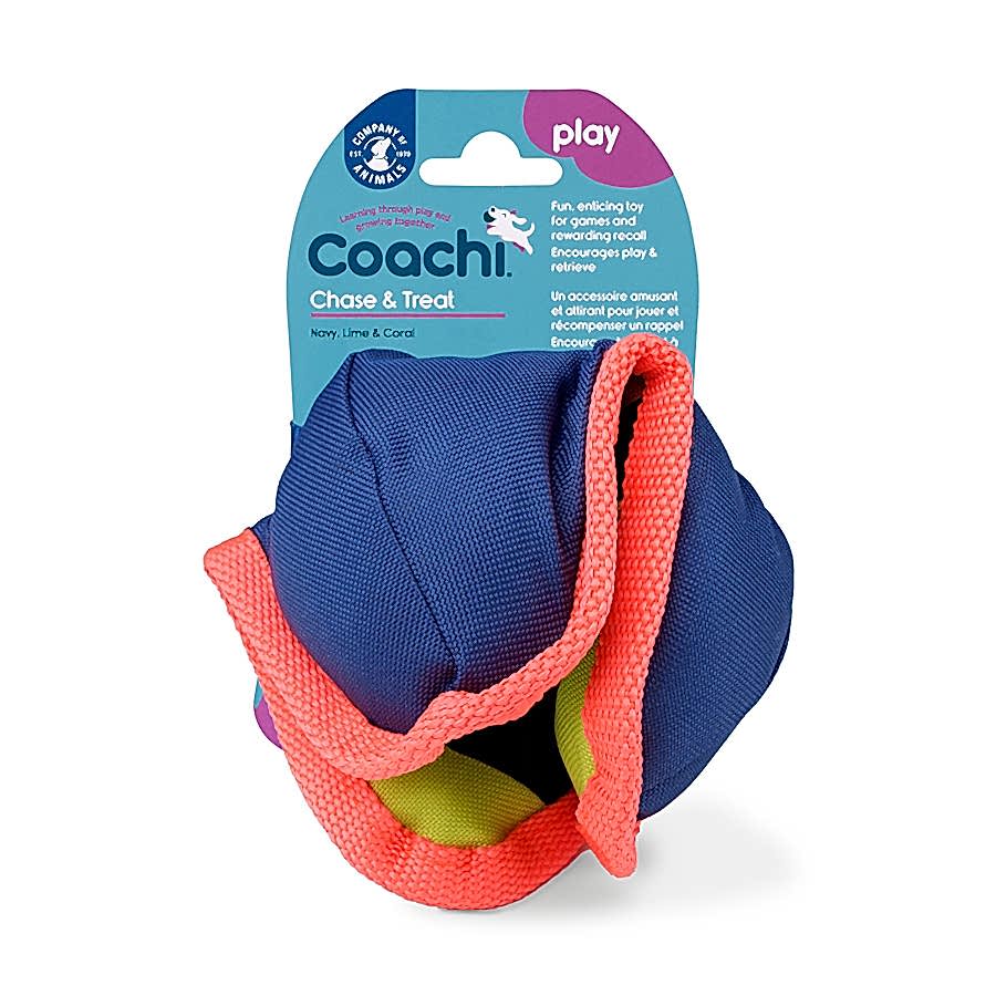 Coachi Chase & Treat Dog Toy Navy