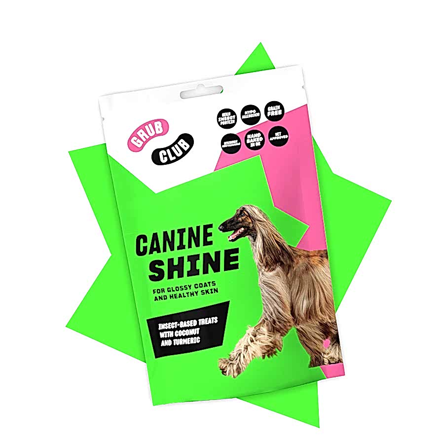 Grub Club Canine Shine Insect-Based Dog Treats with Coconut & Turmeric