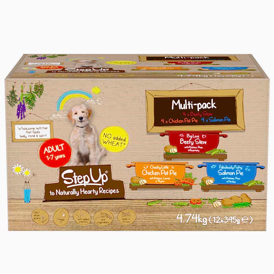 Step Up To Naturals Variety Pack Wet Adult Dog Food 12 Trays