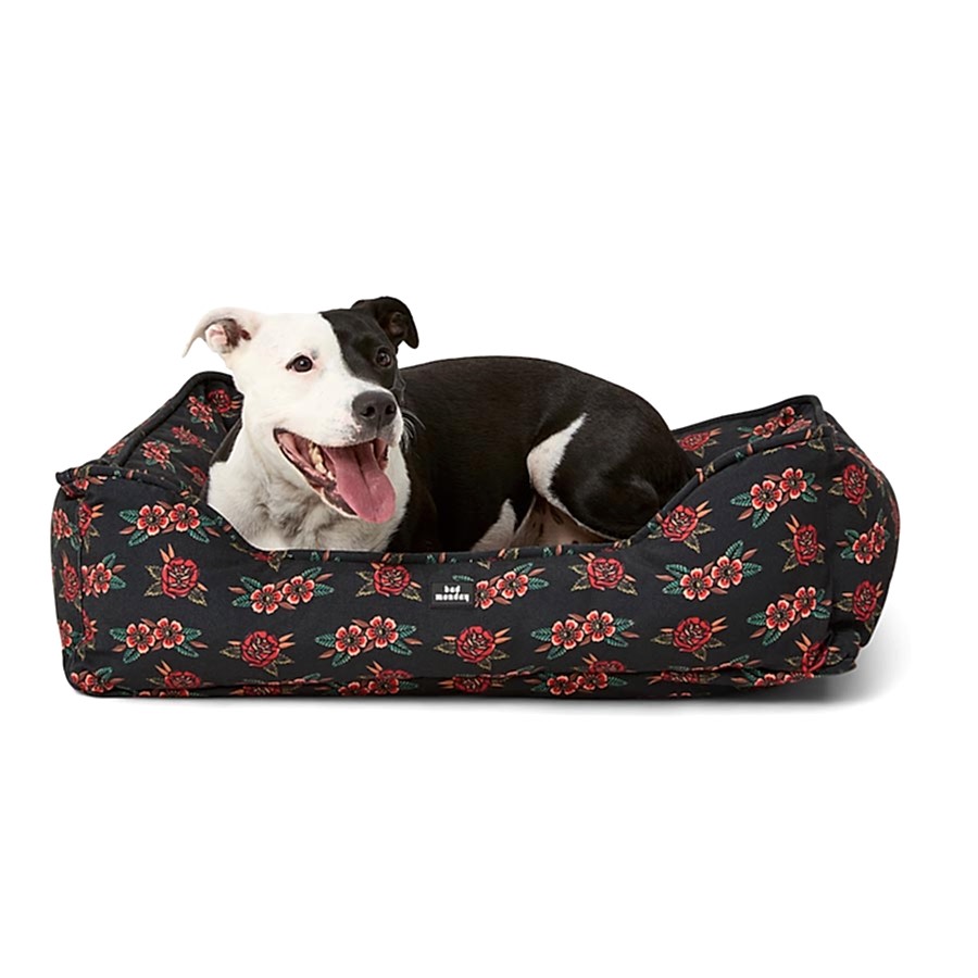 Pets Loves x Bad Monday Rose Tattoo Dog Bed