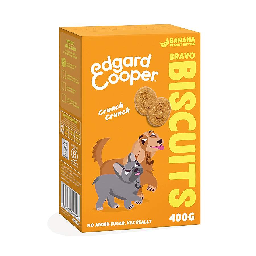 Edgard & Cooper Dog Treat Biscuits Banana