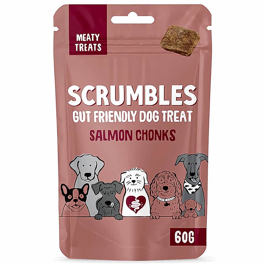 Scrumbles Meaty Reward Salmon Chonks Dog Treats