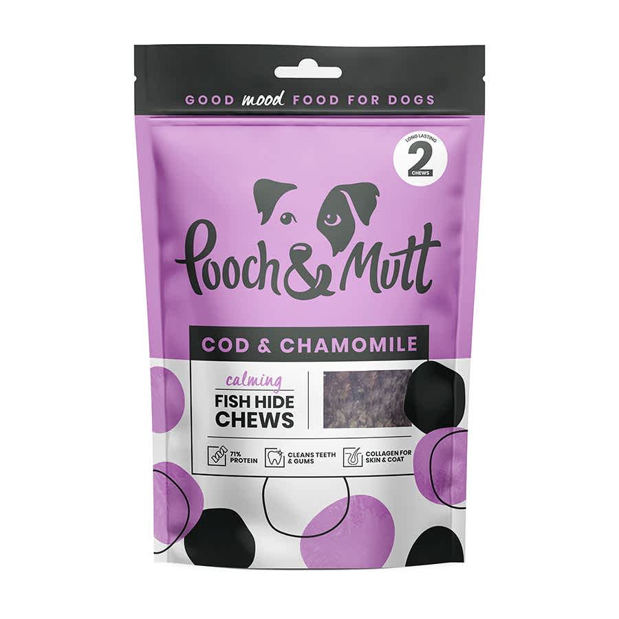 Pooch and Mutt Calming Fish Hides Dog Treats